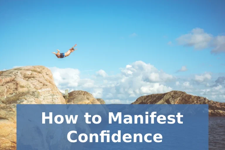 A person cliff diving off of a very tall cliff into water. How to manifest confidence.