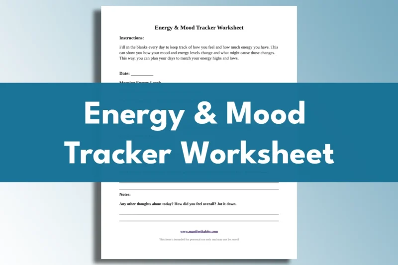 free mood tracker worksheet