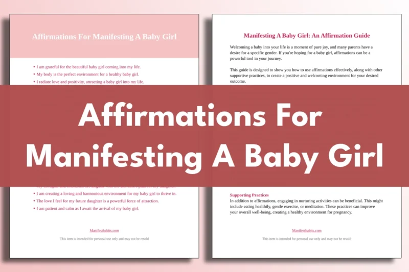 affirmations for manifesting a baby girl woo